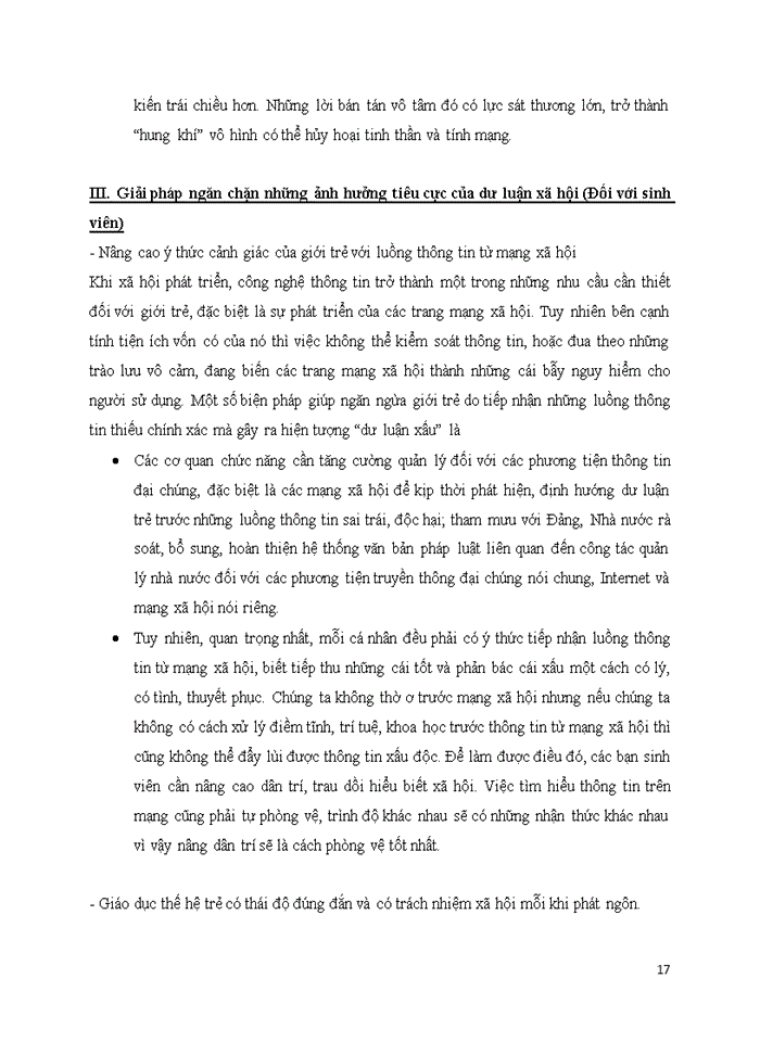 image for page Phân tích khái niệm làm rõ các đặc điểm cơ bản chức năng của dư luận xã hội đồng thời đưa ra ví dụ cụ thể về hậu quả của dư luận xã hội cũng như đề ra các giải pháp