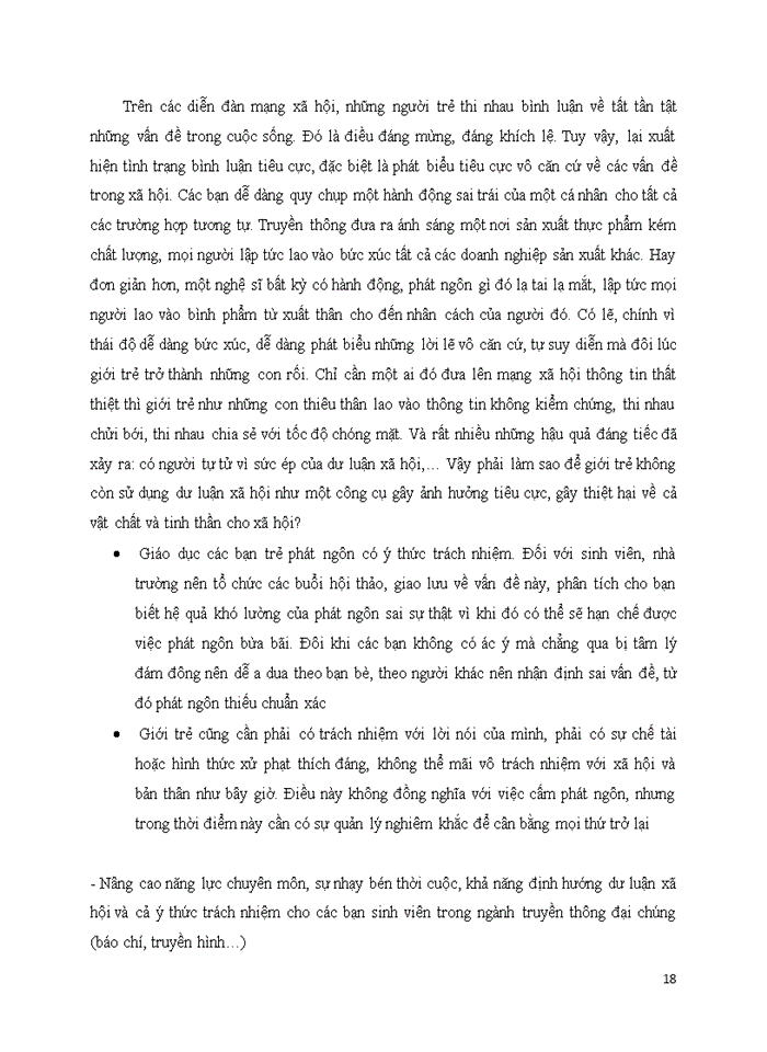 image for page Phân tích khái niệm làm rõ các đặc điểm cơ bản chức năng của dư luận xã hội đồng thời đưa ra ví dụ cụ thể về hậu quả của dư luận xã hội cũng như đề ra các giải pháp