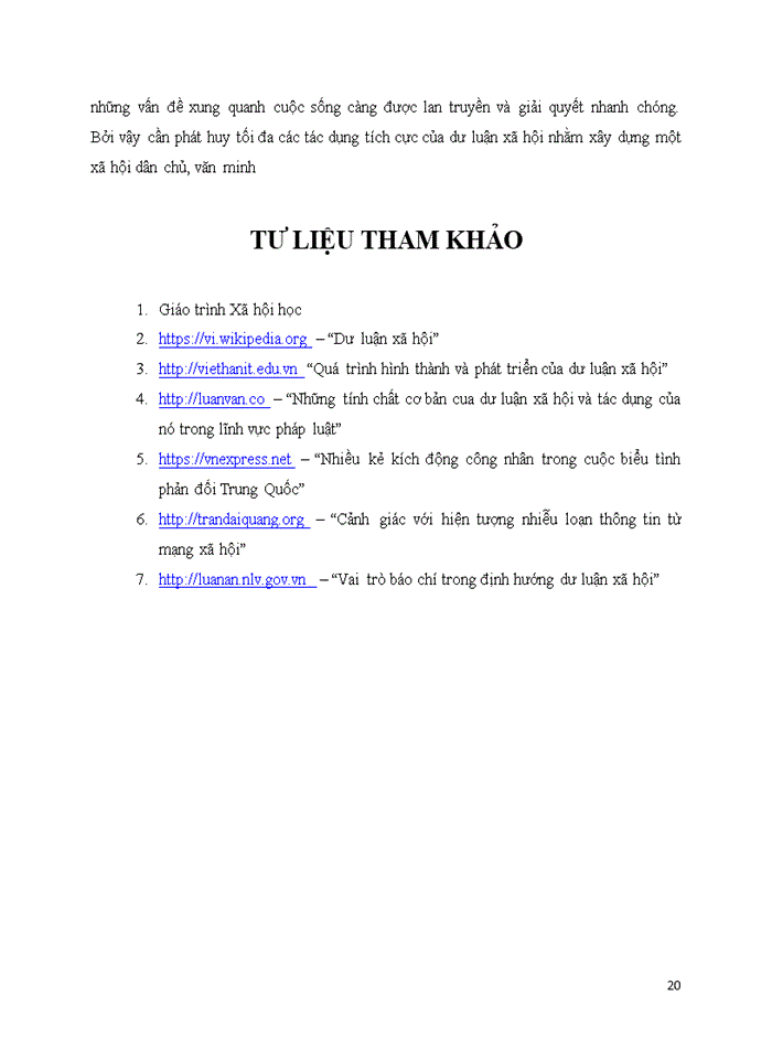 image for page Phân tích khái niệm làm rõ các đặc điểm cơ bản chức năng của dư luận xã hội đồng thời đưa ra ví dụ cụ thể về hậu quả của dư luận xã hội cũng như đề ra các giải pháp