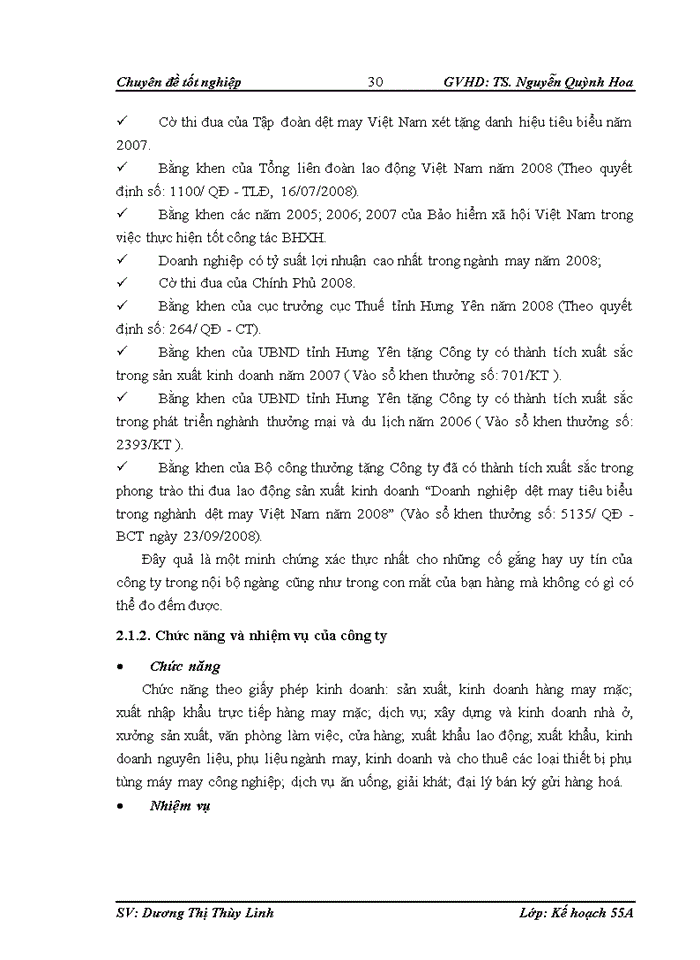 image for page Báo cáo Công ty Cổ phần May và Dịch vụ Hưng Long