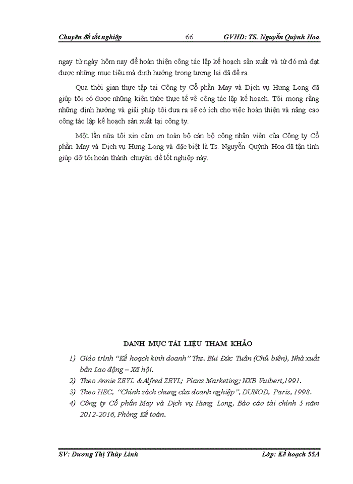 image for page Báo cáo Công ty Cổ phần May và Dịch vụ Hưng Long