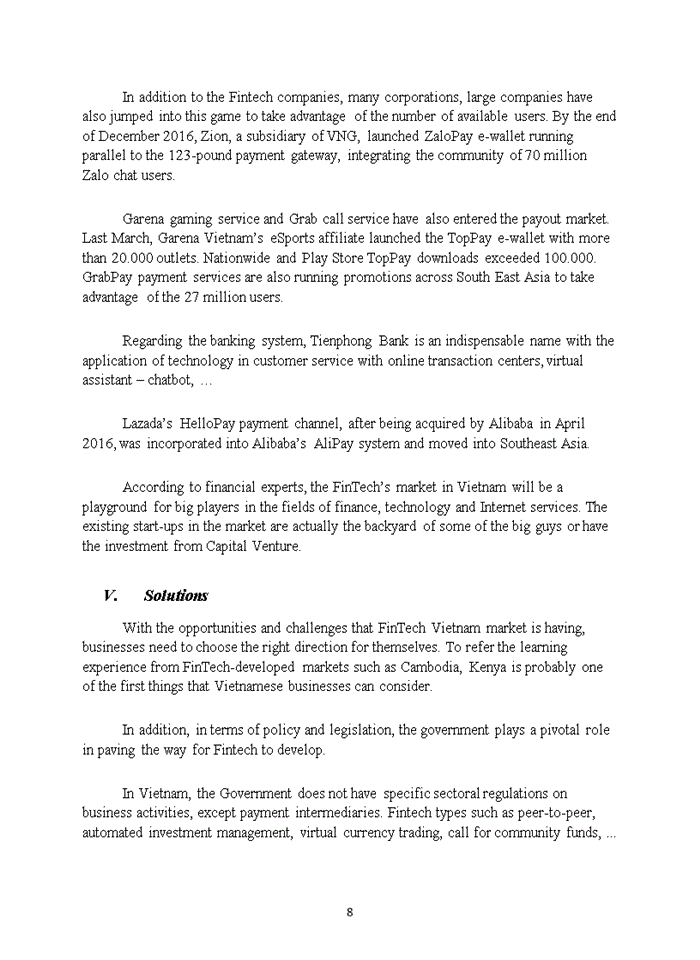 image for page Tiếng anh THE FINTECH IN VIETNAM