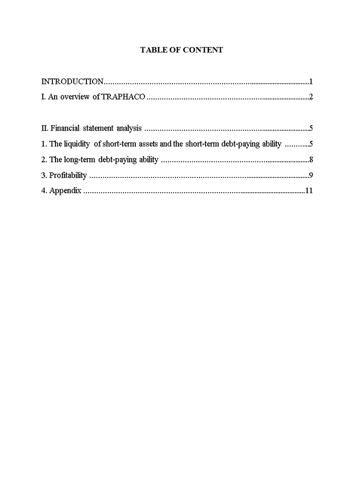 image for page APPLY FINANCIAL STATEMENT ANALYSIS ON TRAPHACO JOINT STOCK COMPANY TRA