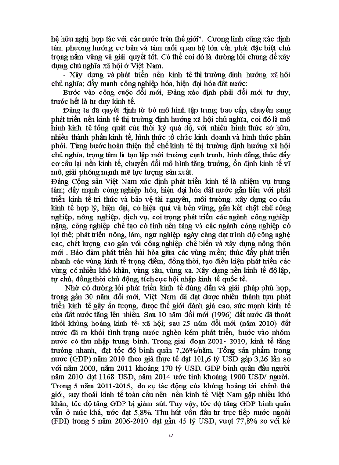 image for page Trình bày thực trạng tăng trưởng và chất lượng tăng trưởng kinh tế Việt Nam thời kỳ đổi mới 1986- nay