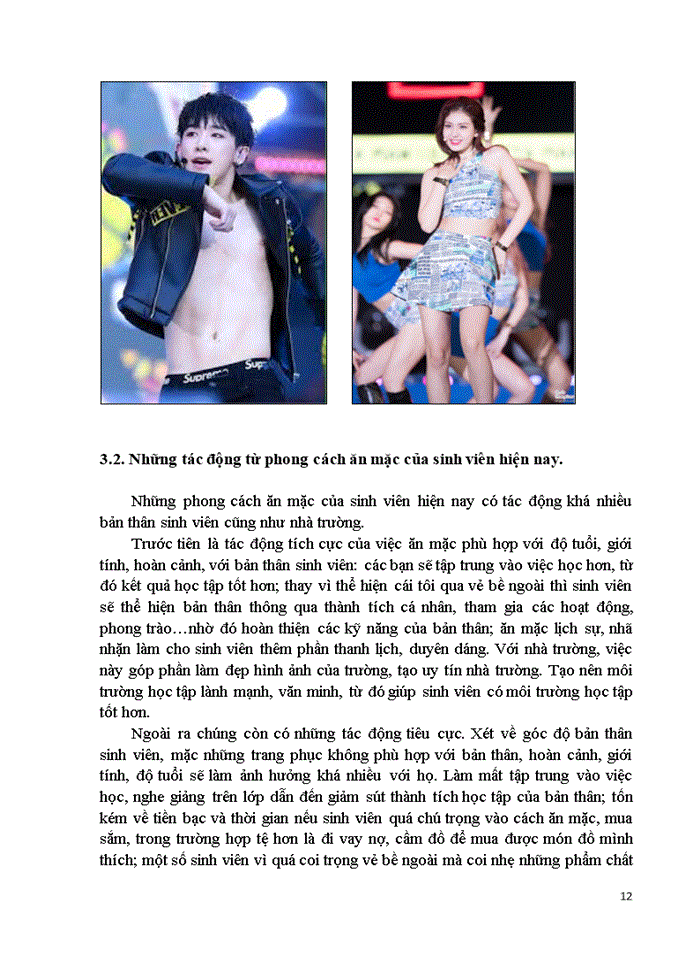 image for page Phong cách ăn mặc của sinh viên hiện nay nó ảnh hưởng như thế nào đến lối sống hành vi và thị hiếu của sinh viên