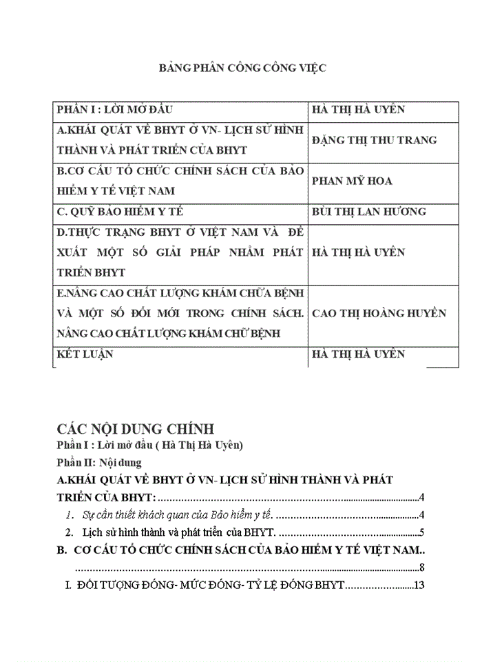 image for page CƠ CẤU TỔ CHỨC CHÍNH SÁCH CỦA BẢO HIỂM Y TẾ VIỆT NAM