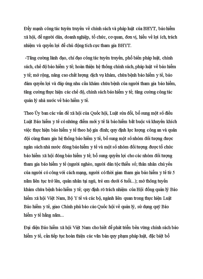 image for page CƠ CẤU TỔ CHỨC CHÍNH SÁCH CỦA BẢO HIỂM Y TẾ VIỆT NAM