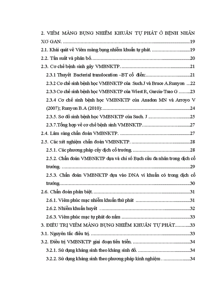 image for page VIÊM MÀNG BỤNG NHIỄM KHUẨN TỰ PHÁT Ở BỆNH NHÂN XƠ GAN