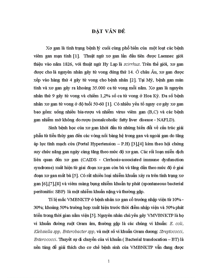 image for page VIÊM MÀNG BỤNG NHIỄM KHUẨN TỰ PHÁT Ở BỆNH NHÂN XƠ GAN