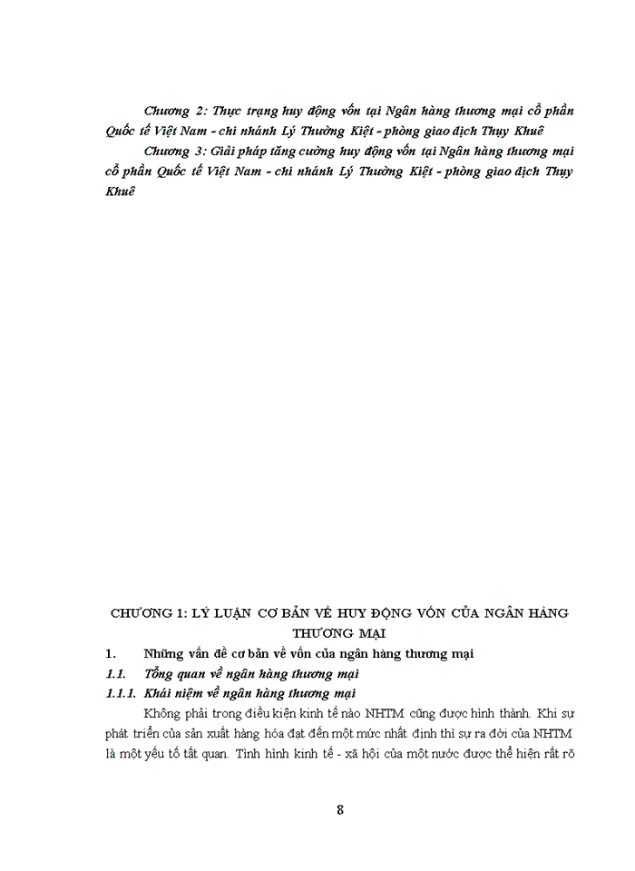 image for page Tăng cường hoạt động huy động vốn tại Ngân hàng thương mại cổ phần Quốc tế Việt Nam - chi nhánh Lý Thường Kiệt - phòng giao dịch Thụy Khuê