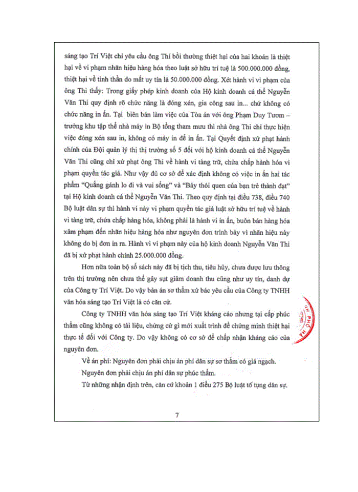 image for page BẢO VỆ QUYỀN TÁC GIẢ NHÌN TỪ THỰC TIỄN TẠI CÔNG TY TNHH VĂN HÓA SÁNG TẠO TRÍ VIỆT