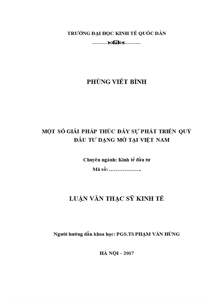 image for page Ths MỘT SỐ GIẢI PHÁP THÚC ĐẨY SỰ PHÁT TRIỂN QUỸ ĐẦU TƯ DẠNG MỞ TẠI VIỆT NAM