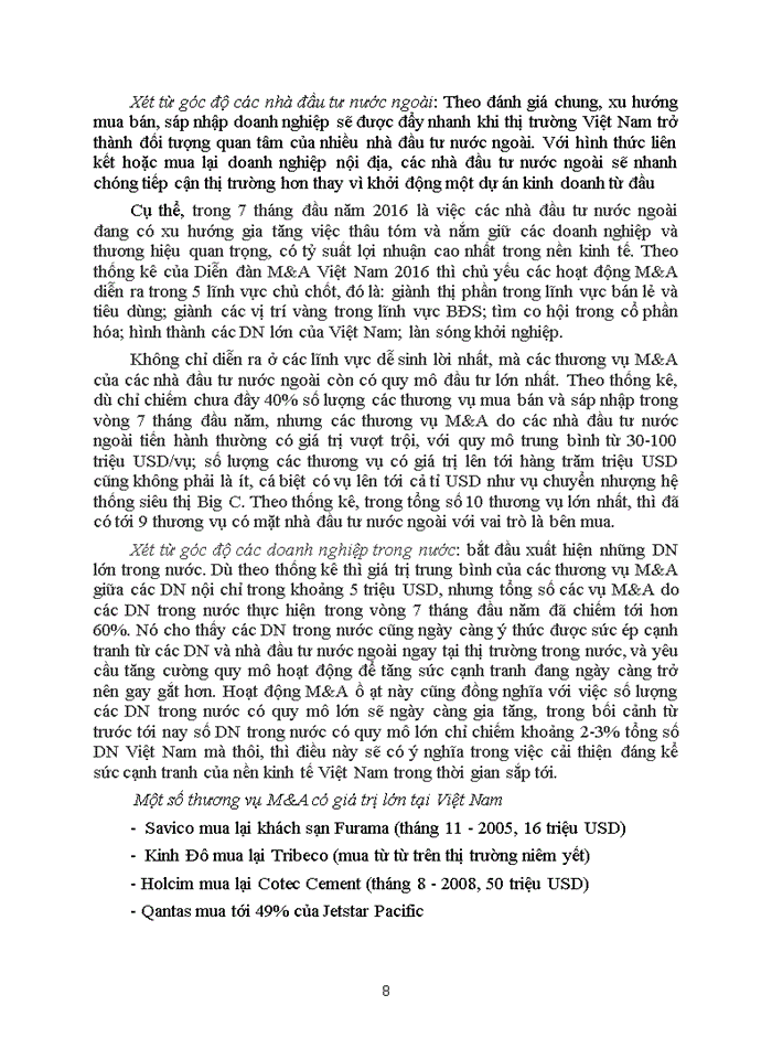 image for page Mác BIỂU HIỆN CỦA CHỦ NGHĨA TƯ BẢN TRONG QUÁ TRÌNH MUA BÁN VÀ SÁP NHẬP CÔNG TY