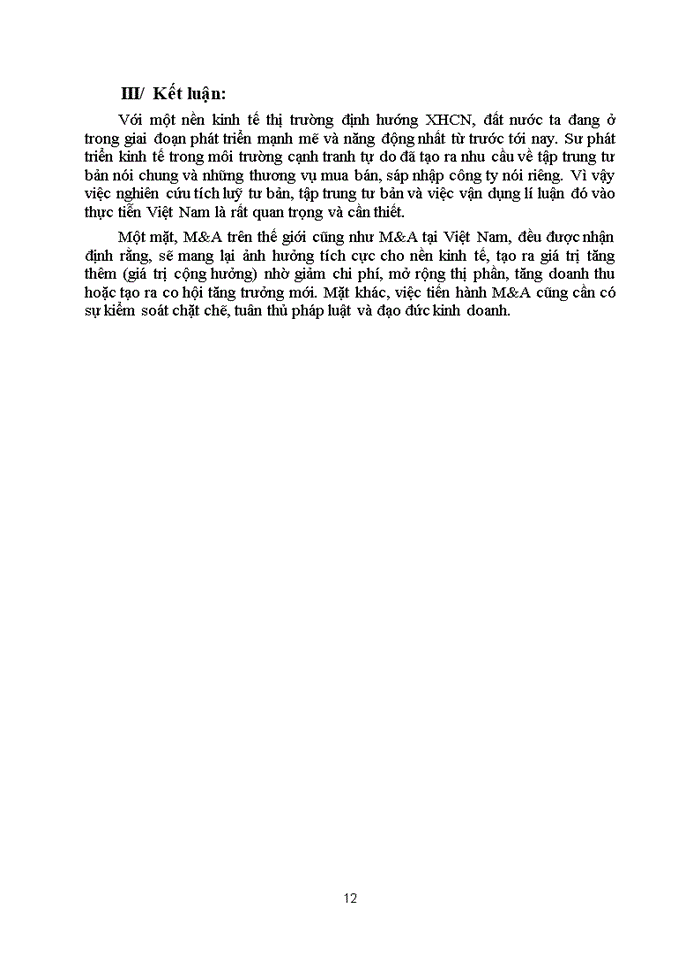 image for page Mác BIỂU HIỆN CỦA CHỦ NGHĨA TƯ BẢN TRONG QUÁ TRÌNH MUA BÁN VÀ SÁP NHẬP CÔNG TY