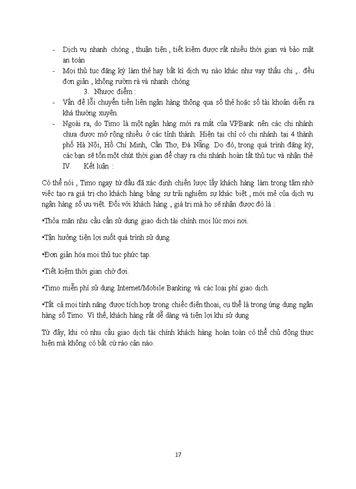 image for page Phân tích và đánh giá hoạt động tạo ra và phát triển giá trị cho các khách hàng của một doanh nghiệp hoạt động trên thị trường Việt Nam