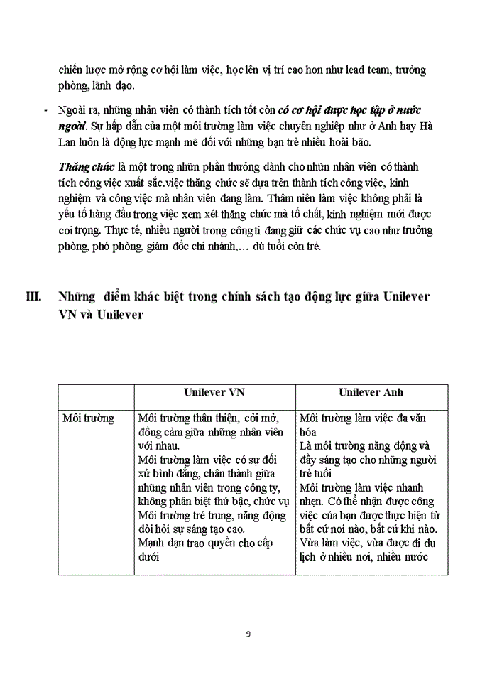 image for page Các chính sách tạo động lực cho người lao động tại công ty Unilever Việt Nam
