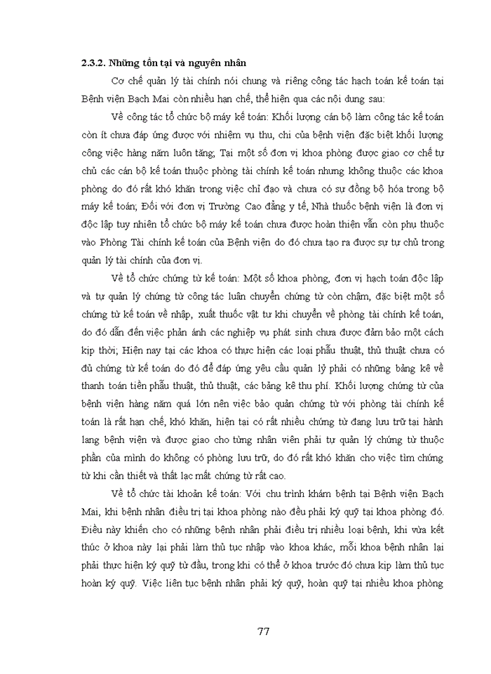 image for page THỰC TRẠNG TỔ CHỨC KẾ TOÁN TẠI BỆNH VIỆN BẠCH MAI