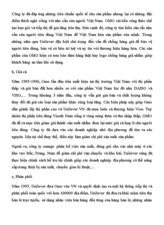 image for page Báo cáo tại công ty Unilever Việt Nam