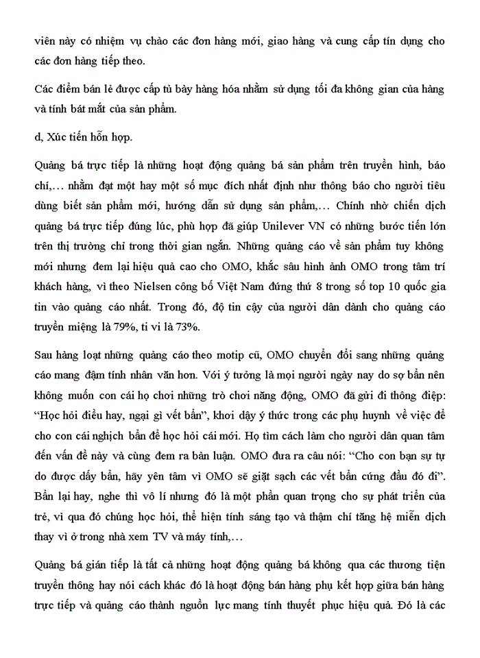 image for page Báo cáo tại công ty Unilever Việt Nam