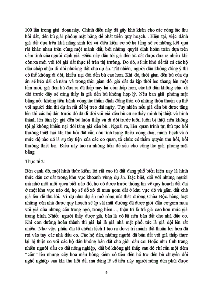 image for page Phân tích mối quan hệ giữa địa tô chênh lệch I và II Những mâu thuẫn nảy sinh Liên hệ thực tế trong công tác giải phóng mặt bằng hiện nay