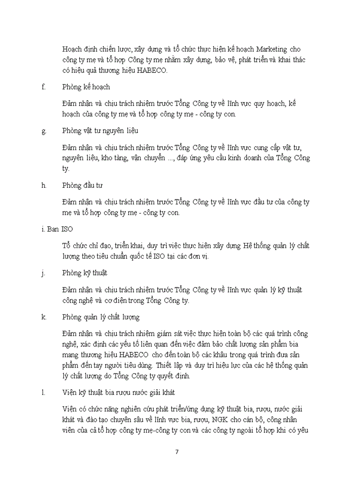 image for page Trình bày và phân tích về công ty cổ phần bia rượi