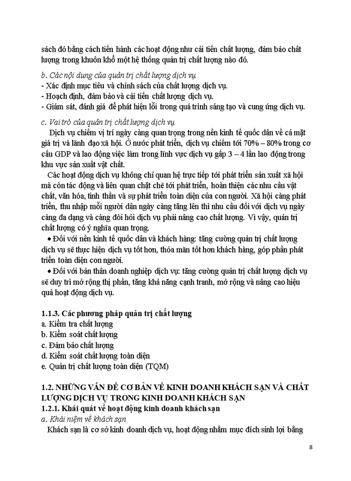 image for page THỰC TRẠNG CÔNG TÁC QUẢN TRỊ CHẤT LƯỢNG DỊCH VỤ TẠI KHÁCH SẠN MƯỜNG THANH GRAND HÀ NỘI