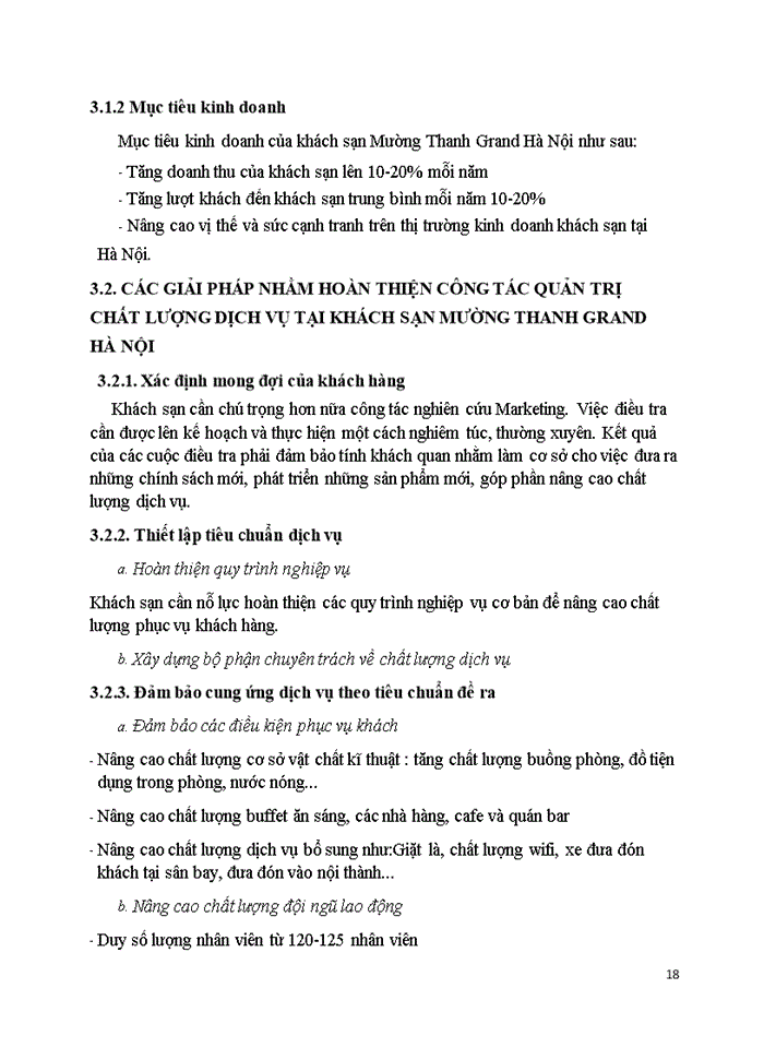 image for page THỰC TRẠNG CÔNG TÁC QUẢN TRỊ CHẤT LƯỢNG DỊCH VỤ TẠI KHÁCH SẠN MƯỜNG THANH GRAND HÀ NỘI