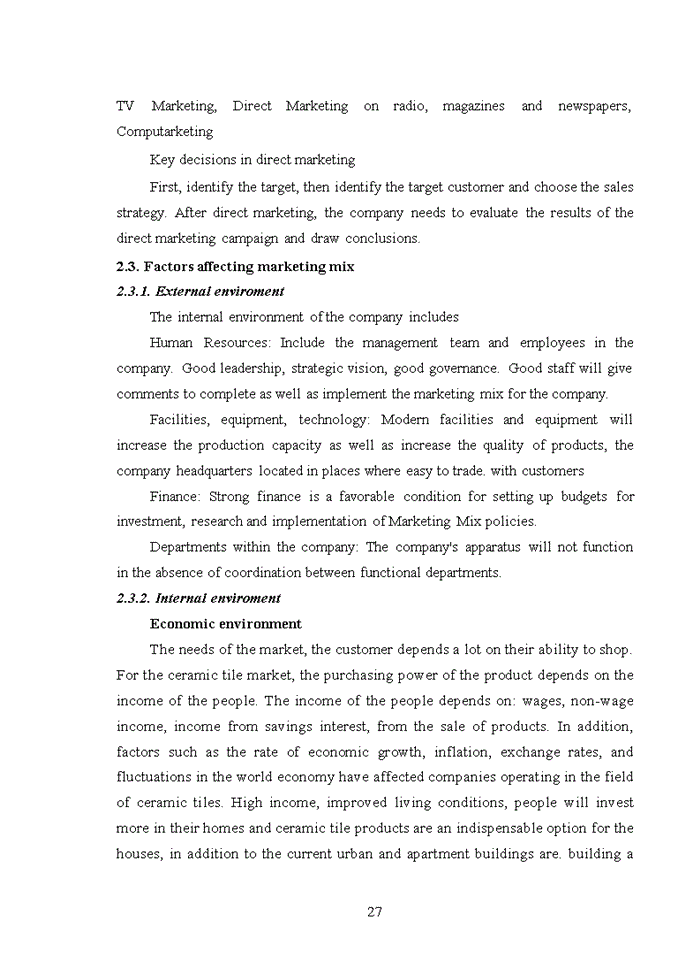 image for page Tiếng anh THEORETICAL BACKGROUND ON MARKETING MIX FOR CONSUMER GOODS