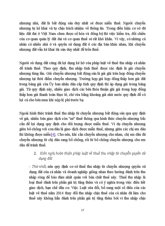 image for page Thực trạng và đề xuất hoàn thiện chính sách thuế phí và lệ phí đối với hoạt động khai thác sử dụng tài nguyên đất ở Việt Nam
