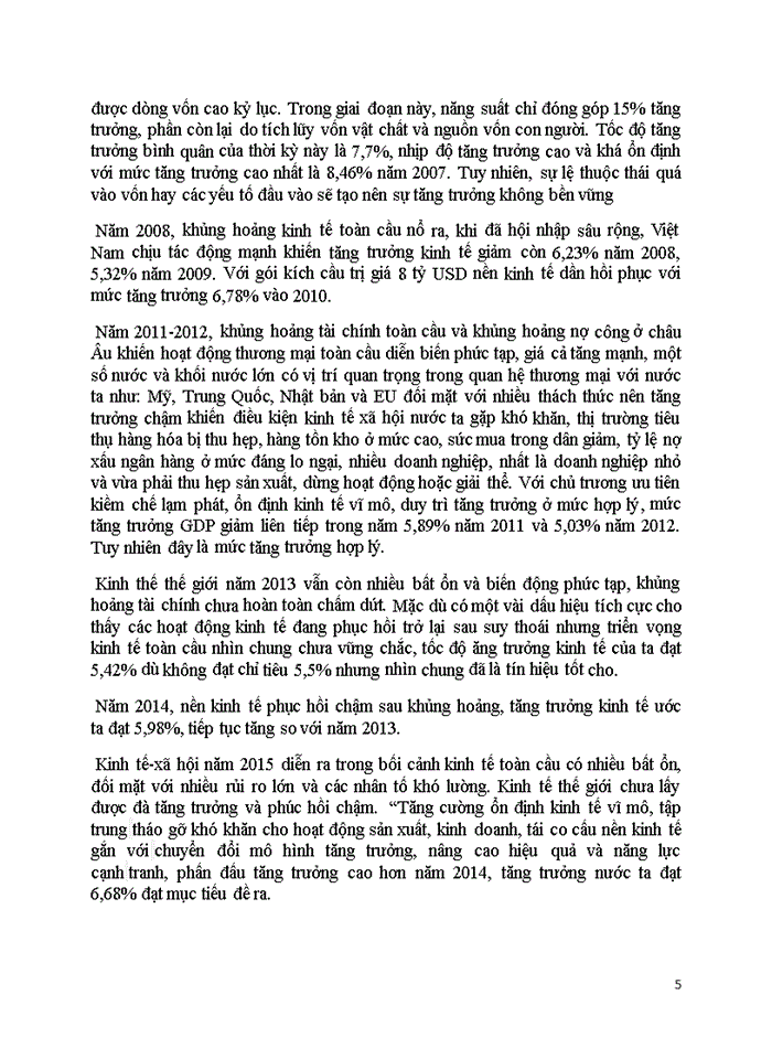 image for page Trình bày về thực trạng và chất lượng tăng trưởng kinh tế Việt Nam thời kỳ đổi mới