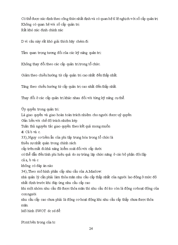 image for page TỔNG HỢP TRẮC NGHIỆM QUẢN LÝ HỌC