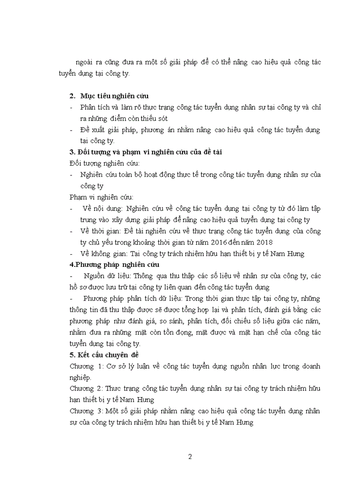 image for page Nâng cao hiệu quả công tác tuyển dụng tại công ty trách nhiệm hữu hạn thiết bị y tế Nam Hưng