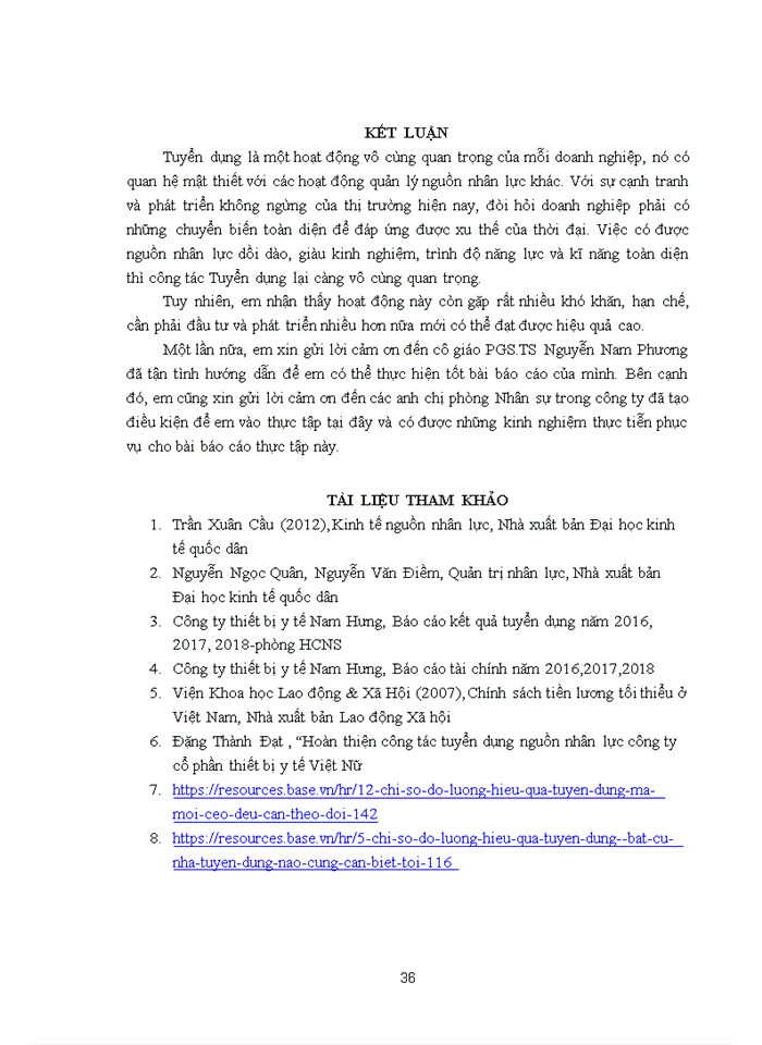 image for page Nâng cao hiệu quả công tác tuyển dụng tại công ty trách nhiệm hữu hạn thiết bị y tế Nam Hưng