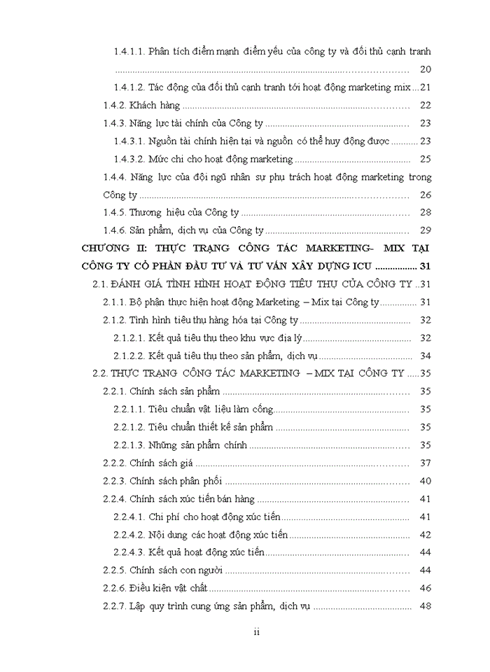 image for page HOÀN THIỆN CÔNG TÁC MARKETING- MIX TẠI CÔNG TY CỔ PHẦN ĐẦU TƯ VÀ TƯ VẤN XÂY DỰNG ICU