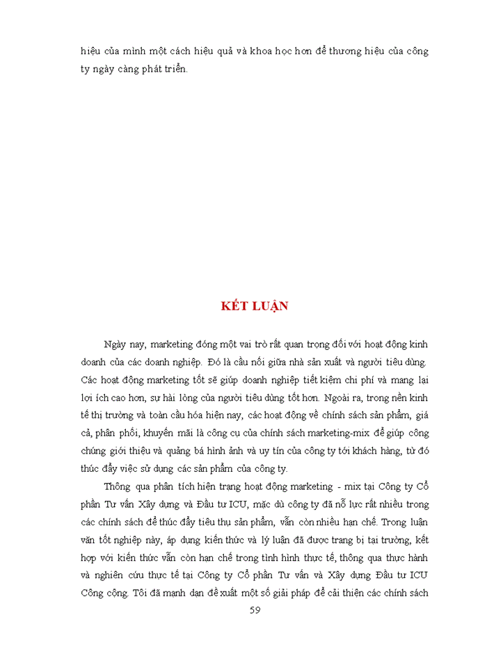 image for page HOÀN THIỆN CÔNG TÁC MARKETING- MIX TẠI CÔNG TY CỔ PHẦN ĐẦU TƯ VÀ TƯ VẤN XÂY DỰNG ICU