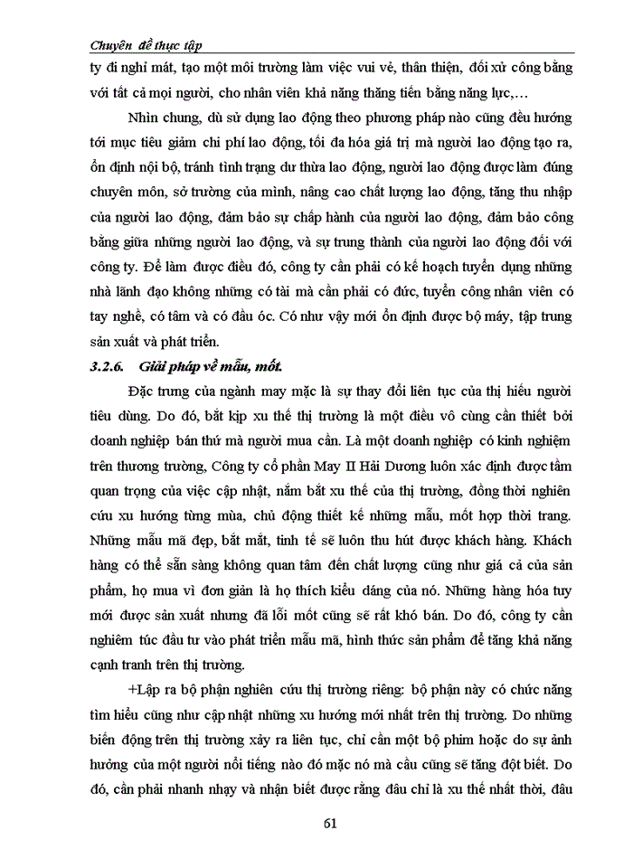 image for page Giải pháp nâng cao năng lực cạnh tranh của Công ty Cổ phần May II Hải Dương