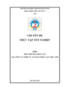 MÔI GIỚI BẤT ĐỘNG SẢN TẠI CÔNG TY TNHH TƯ VẤN BẤT ĐỘNG SẢN VIỆT ANH