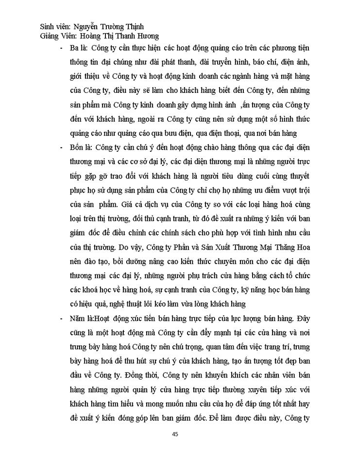 image for page Đẩy mạnh tiêu thụ hàng hoá tại Công ty cổ phần sản xuất và thương mại Thăng Hoa