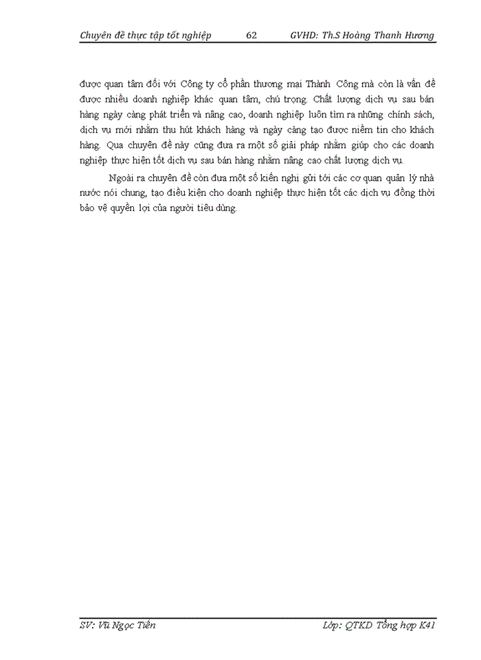 image for page Giải pháp nhằm nâng cao chất lượng dịch vụ sau bán hàng của Công ty Cổ phần thương mại Thành Công