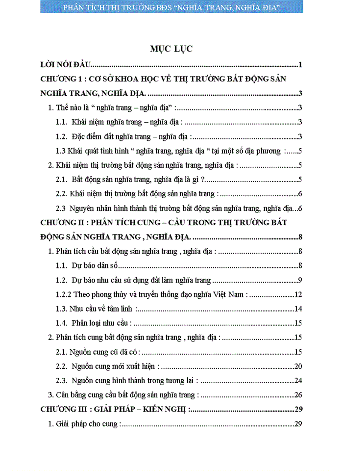 image for page Phân tích cung - cầu đất làm nghĩa trang nghĩa địa khu vực phía Bắc