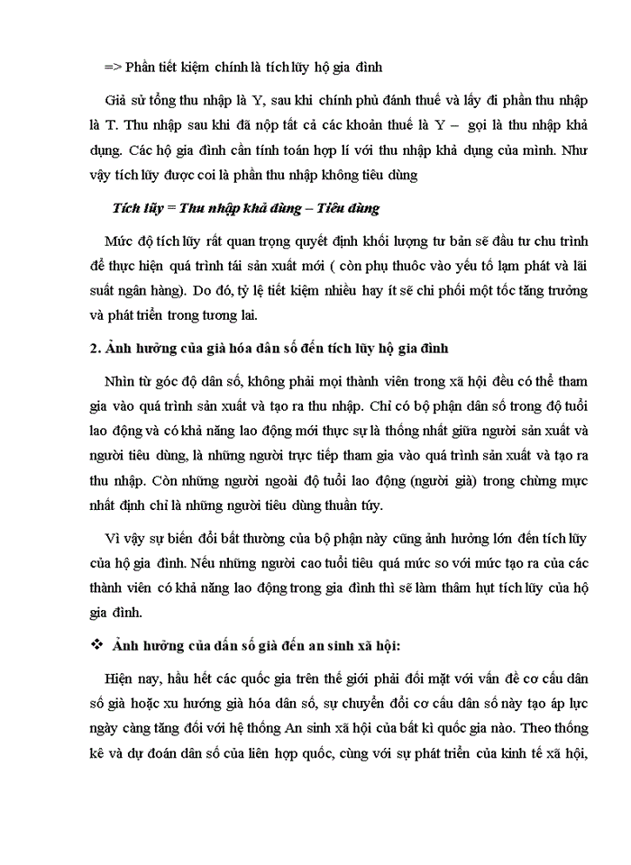 image for page Ảnh hưởng của dân số già đến tăng trưởng kinh tế và thu nhập tích lũy hộ gia đình Ứng dụng trong quản lý các chính sách an sinh xã hội