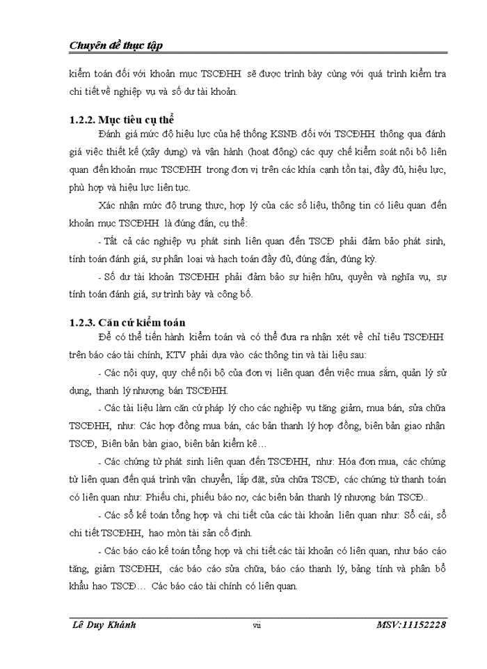 image for page KIỂM TOÁN TÀI SẢN CỐ ĐỊNH HỮU HÌNH TRONG KIỂM TOÁN BÁO CÁO TÀI CHÍNH DO CÔNG TY TNHH KIỂM TOÁN VÀ ĐỊNH GIÁ VIỆT NAM VAE THỰC HIỆN