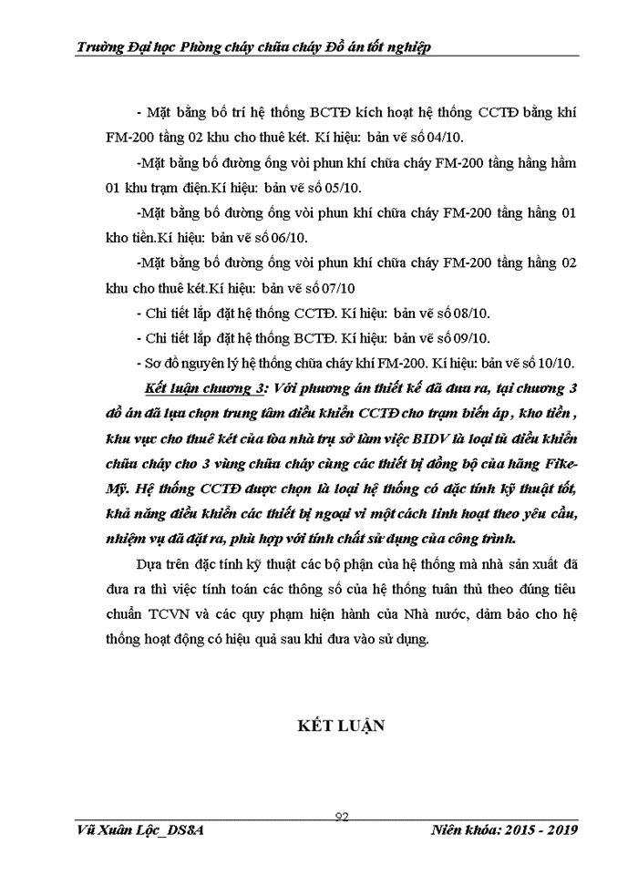 image for page Nghiên cứu thiết kế hệ thống chữa cháy tự động bằng khí FM-200 cho trụ sở ngân hàng BIDV chi nhánh Cầu Giấy