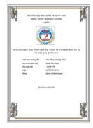 BÁO CÁO TẠI CÔNG TY CỔ PHẦN ĐẦU TƯ VÀ TƯ VẤN XÂY DỰNG ICU