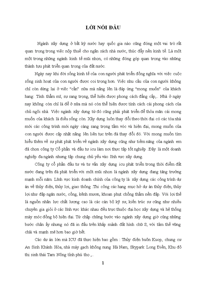 image for page BÁO CÁO TẠI CÔNG TY CỔ PHẦN ĐẦU TƯ VÀ TƯ VẤN XÂY DỰNG ICU