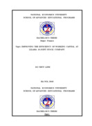 IMPROVING THE EFFICIENCY OF WORKING CAPITAL AT LILAMA 10 JOINT STOCK COMPANY