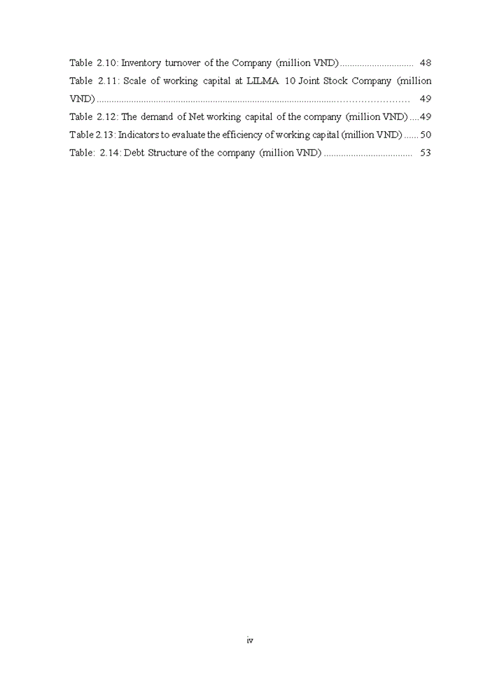 image for page IMPROVING THE EFFICIENCY OF WORKING CAPITAL AT LILAMA 10 JOINT STOCK COMPANY