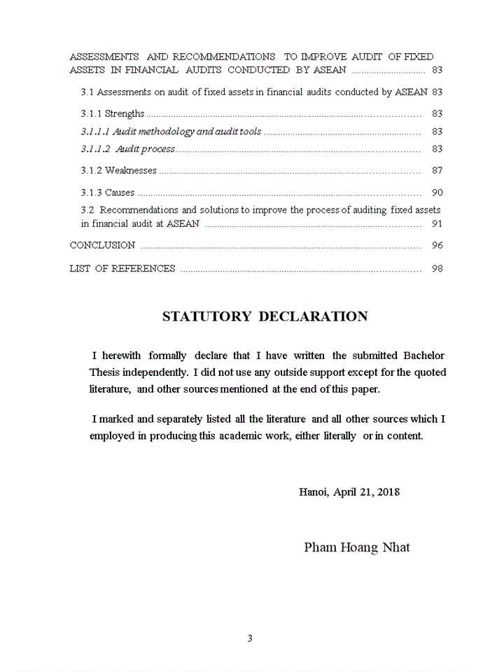 image for page Tiếng anh The process of auditing fixed assets in financial audit of ASEAN102