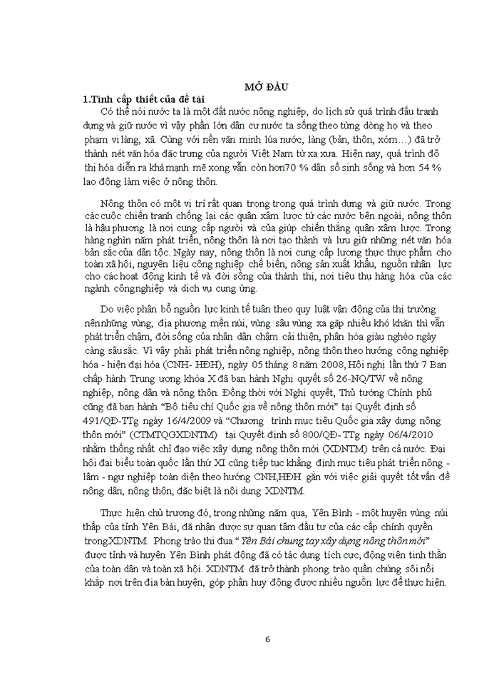 image for page Đánh giá kết quả xây dựng nông thôn mới trên địa bàn huyện Yên Bình