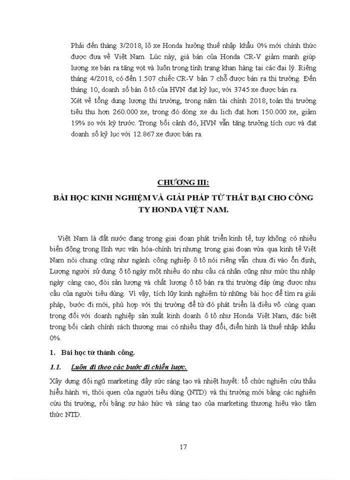 image for page Tác động của thuế nhập khẩu ô tô đến hoạt động sản xuất kinh doanh của Công ty Honda Việt Nam